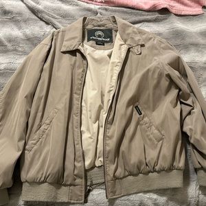 Men’s WeatherProof Golf tan Jacket with Zip closure Size XL